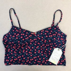 Bralette cami  combed knit top